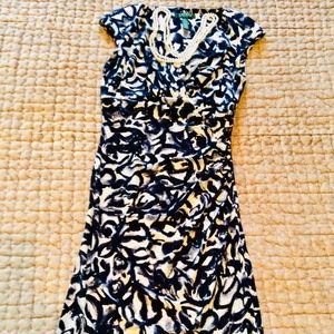 Ralph Lauren ruched jersey dress